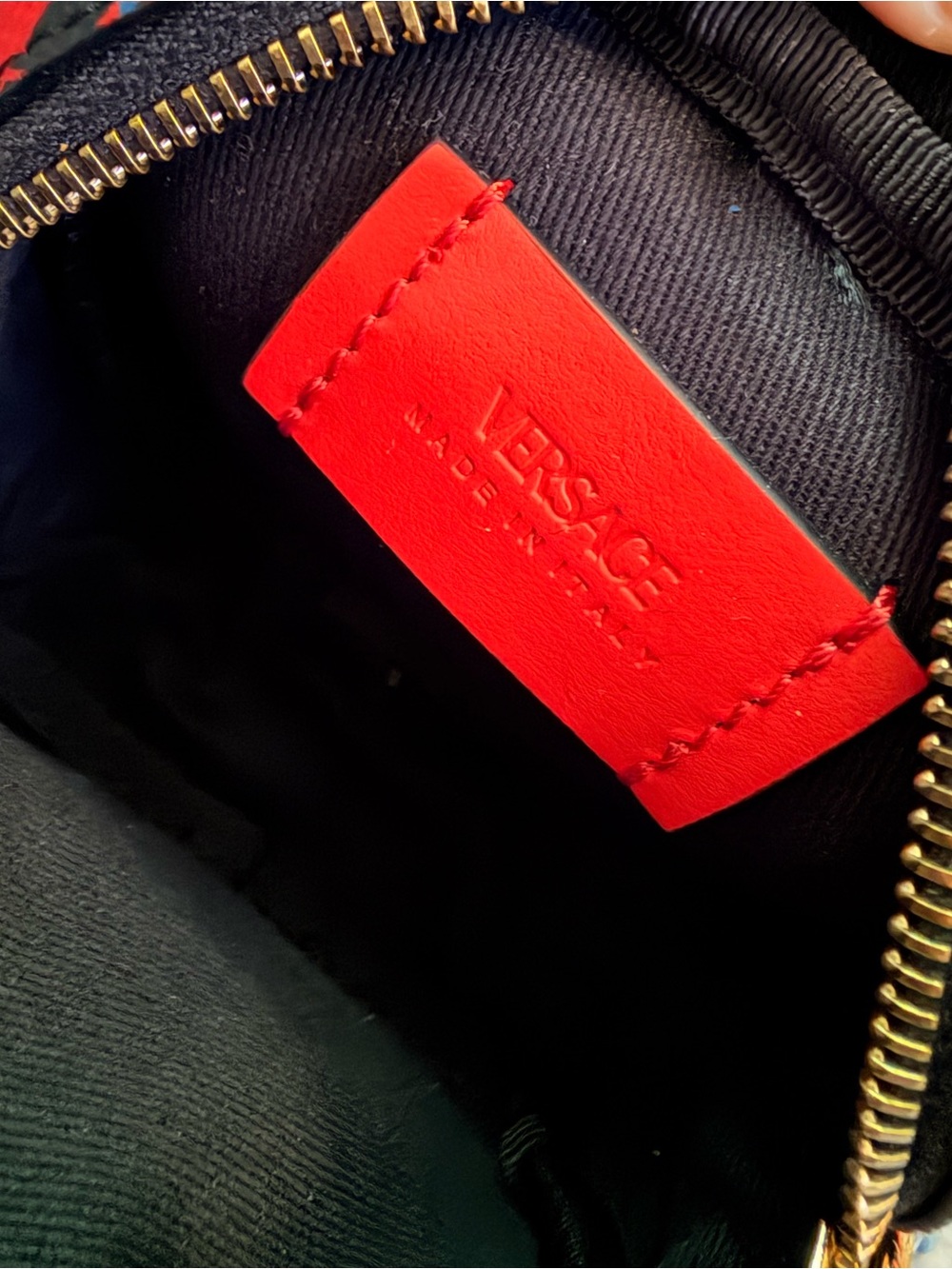Versace Red Patterned Mini Bag - Picture 5 of 5